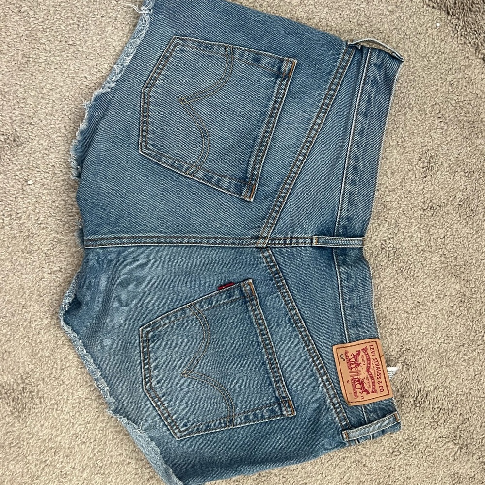 Levi's Classic Blue Cutoff Shorts